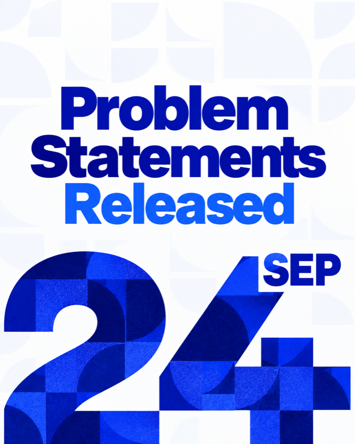 Problem statements released: 24 September 2026